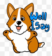Royal Corgis Emoji Stickers - Cartoon,Squee Emoji