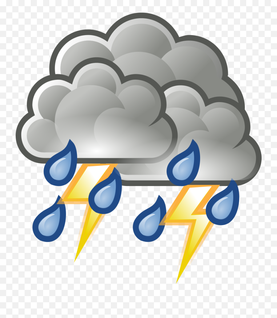 Weather - Thunderstorms Clipart Emoji,Salt Emoji