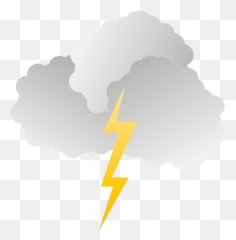 Lightning Clipart Thundercloud - Lightning Cloud Transparent Background Emoji,Storm Cloud Emoji