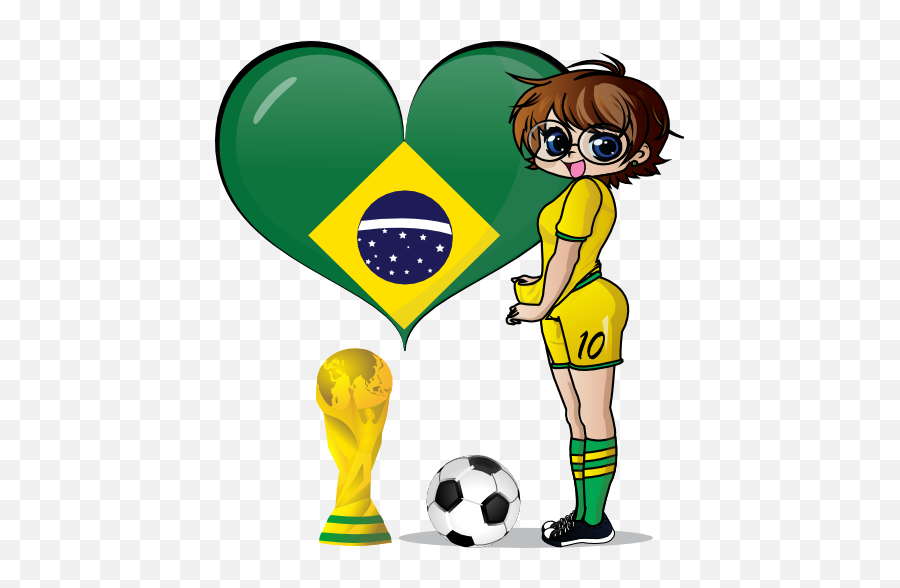 Worldcupgirls Smileys Http - World Cup Clip Art Emoji,Soccer Ball Emoticons