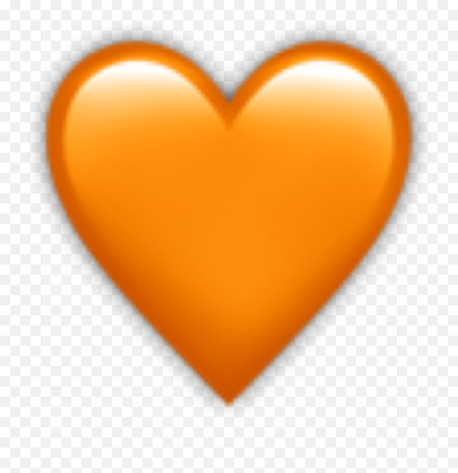 Orange Heart Emoji Aesthetic - Orange Heart Emoji Png,Orange Heart Emoji