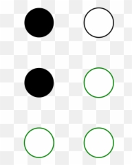 Japanese I Braille - Circle Emoji