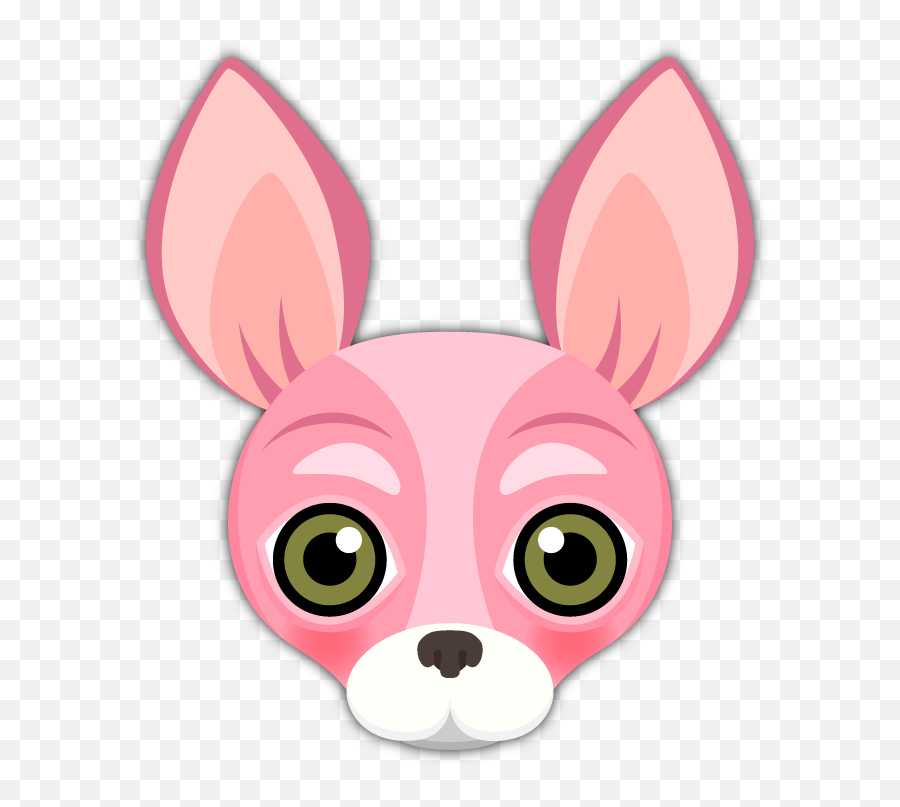 Pink Valentineu0027s Chihuahua Emoji Stickers Chihuahua - Chihuahua,Emoji Blush