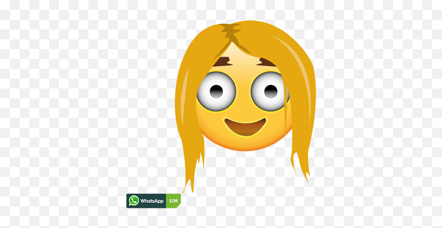 Tränen Lachendes Emoji Mit Blonder Mähne Und Lachen - Whatsapp,Blonde Emoji