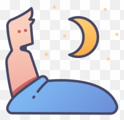 Bed sleep insomnia stress night awake sad moon Free - Clip Art Emoji