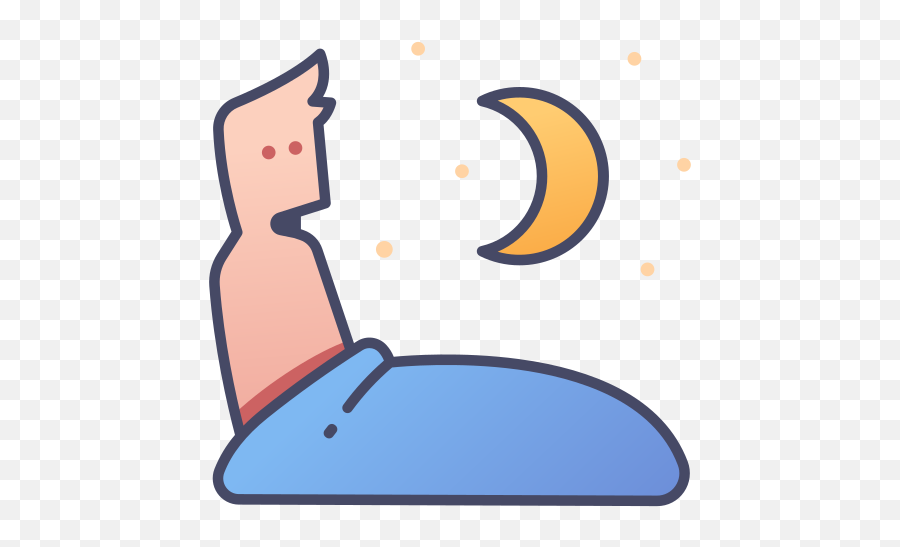Bed Sleep Insomnia Stress Night Awake Sad Moon Free - Clip Art Emoji,Insomnia Emoji