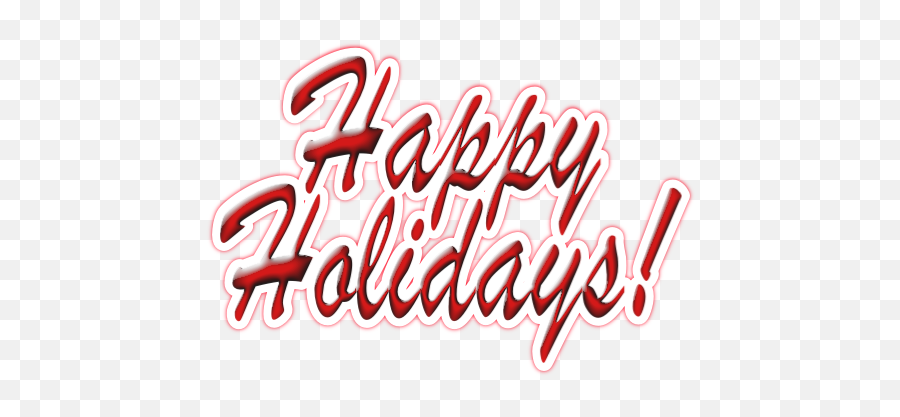 Happy Holidays Transparent Png - Calligraphy Emoji,Happy Holidays Emoticons