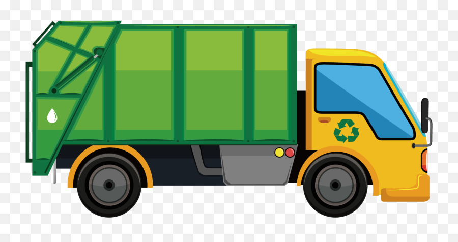 Transparent Garbage Truck Clipart - Transparent Garbage Truck Png Emoji,Garbage Truck Emoji