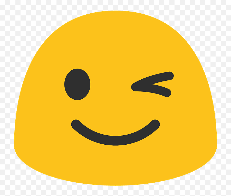 Winking Face Emoji Clipart - Emoji Wink Png,Eyes Looking Down Emoji