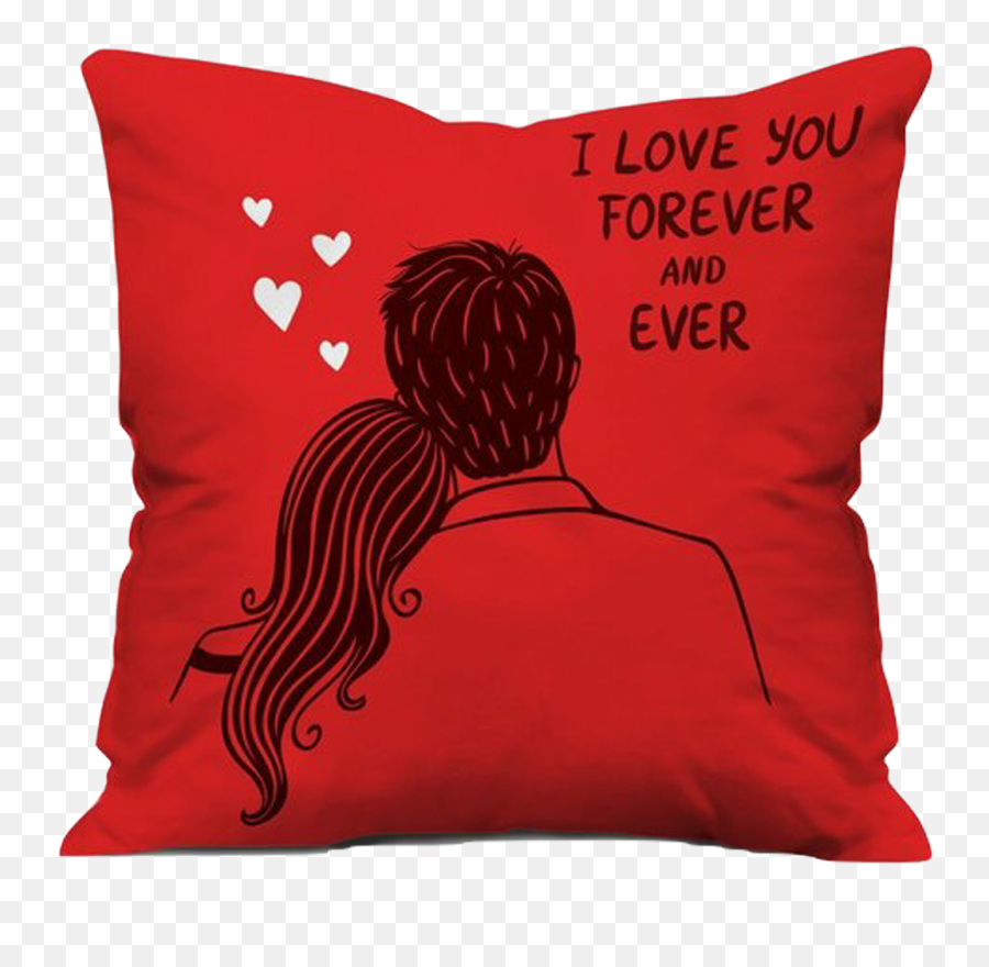 Pillow Heart Valentine Lovers Love Sticker By Aswaaks - Valentine Day Gift Emoji,Blue Heart Emoji Pillow
