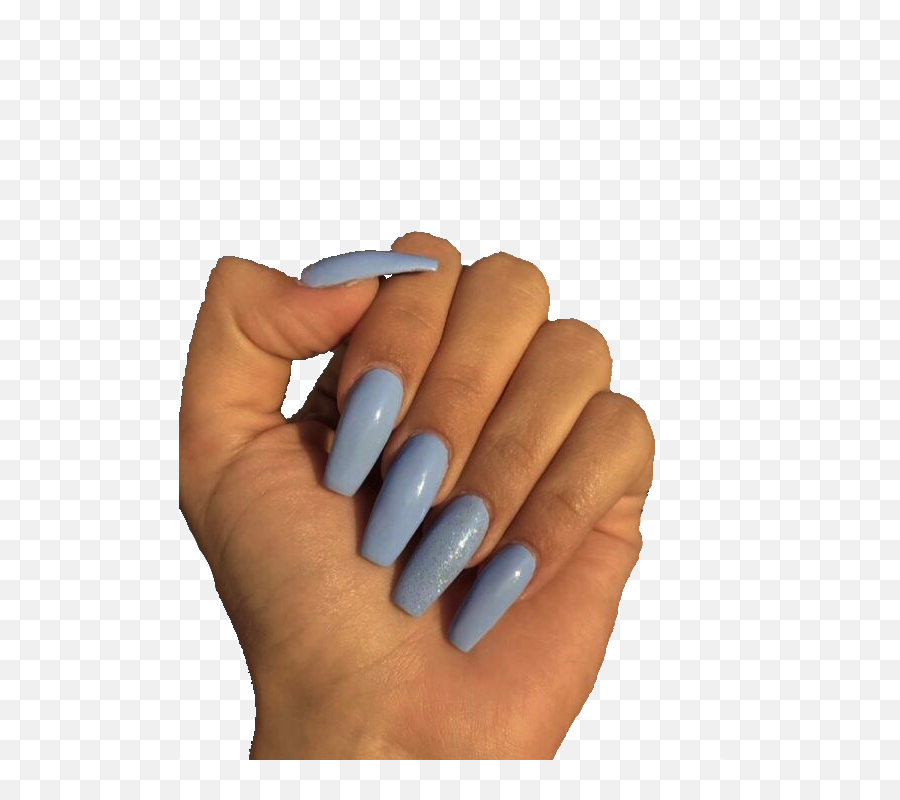 This One Is Kinda Bad Sorry Arylic Nails Hair And - Blue Acrylic Nails Png Emoji,Nails Emoji