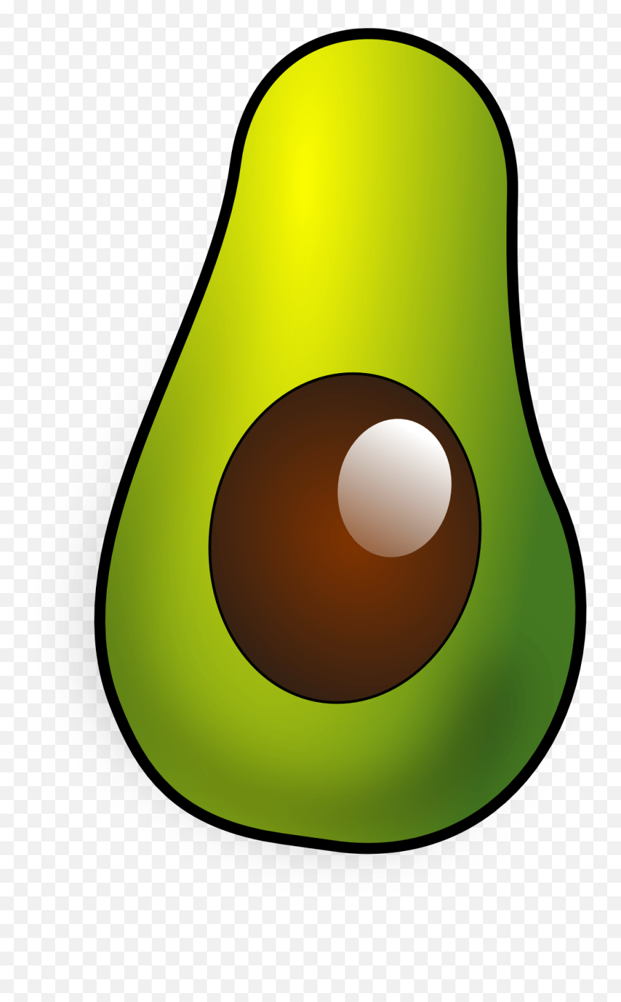 Palta Avocado 2 999px 128 - Half Avocado Clip Art Emoji,Avocado Emoji