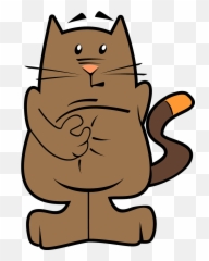 Animal Anthropomorphized Animals Cartoon Cat Feline - Cat Scratching Litter Box Emoji,Cat Emoji