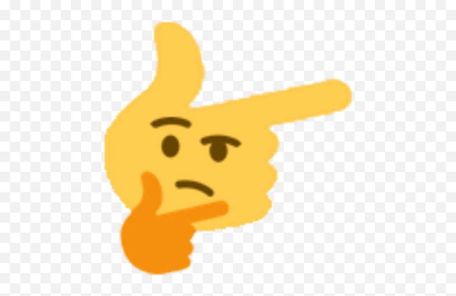 Thinking Hand Emoji - Hand Thinking Face Emoji,Thinking Emoji