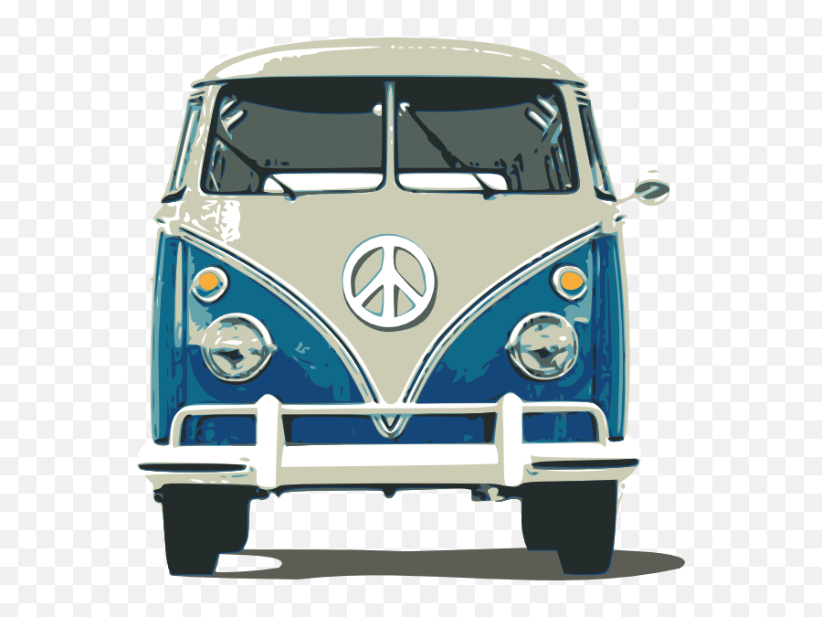 Volkswagen Vector Emoji Transparent - Volkswagen Van Front View,Van Emoji