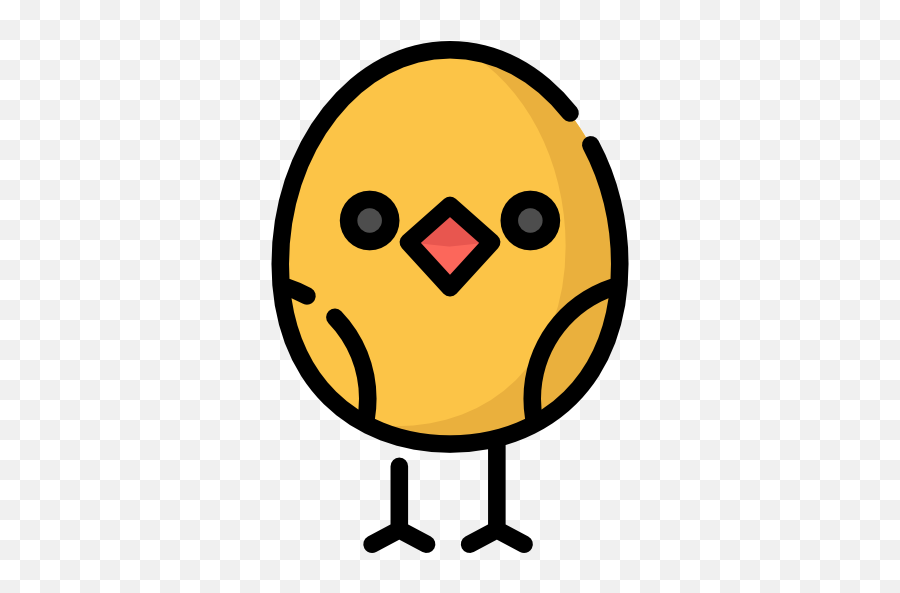 Smiley Chicken Easter Egg Yellow Smile - Circle Emoji,Shamrock Emoticon