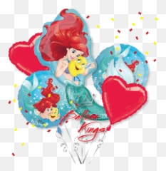 Little Mermaid Ariel Bouquet - Mermaid Ariel Balloons Emoji,Little Mermaid Emoji