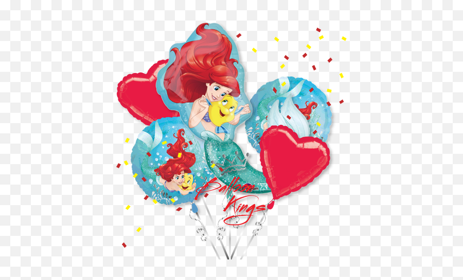 Little Mermaid Ariel Bouquet - Mermaid Ariel Balloons Emoji,Little Mermaid Emoji