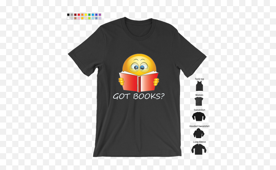 Ferd The Nerd Emoji Tee Shirt - Smiley,Books Emoji