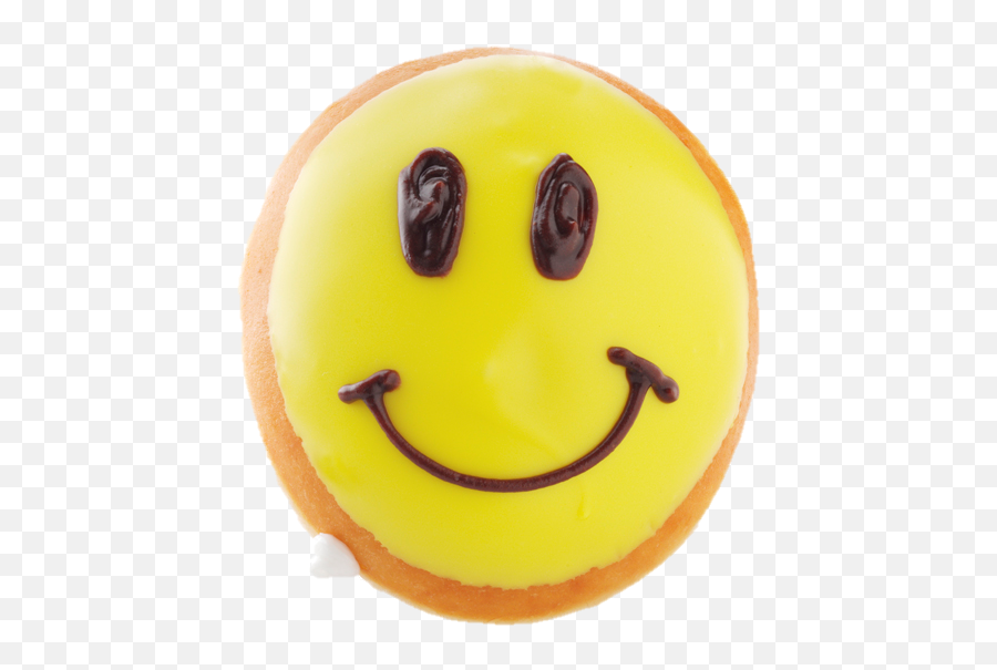Grin Doughnut From Krispy Kreme - Smiley Doughnut Krispy Kreme Emoji,Fresh Emoji