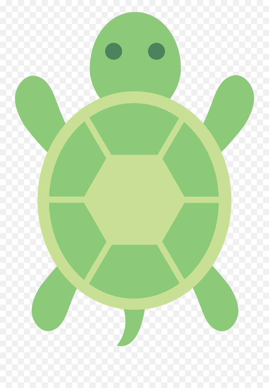 Clip Art Of A Cute Little Green Turtle - Turtle Clipart Easy Emoji,Turtle Emoji Pillow