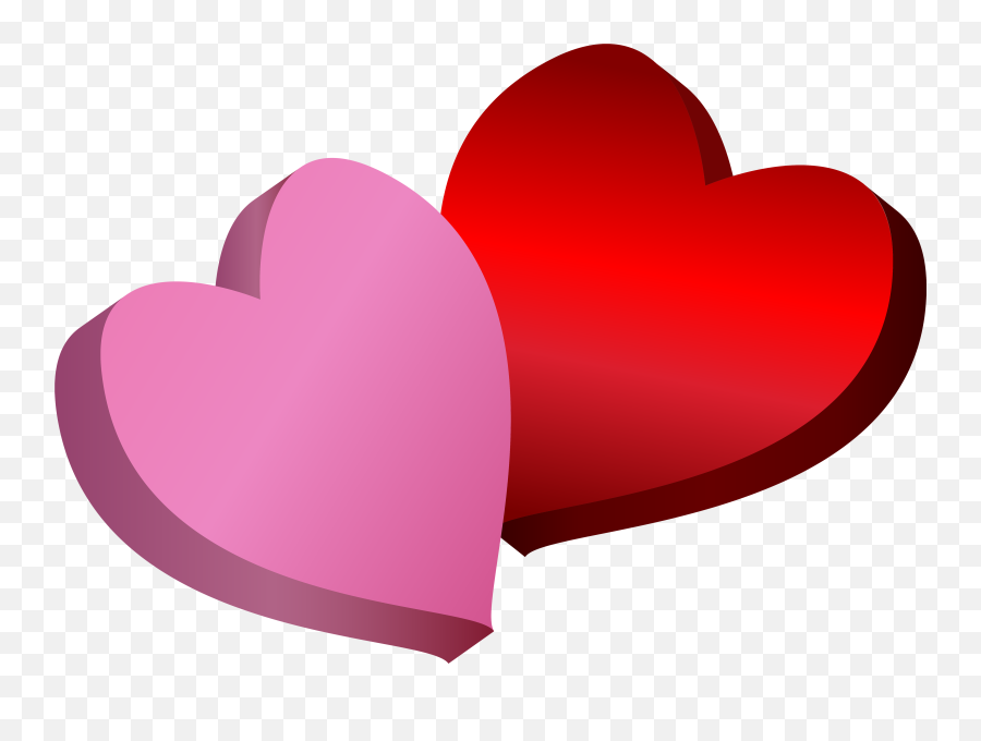 Pink Hearts Transparent Png Clipart - Pink And Red Heart Clipart Emoji,Red Heart Emoji On Snapchat