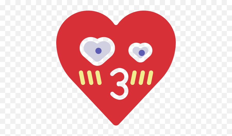 Emoji Emotion Heart Kiss Love Icon - Love,Free Valentine Emoji
