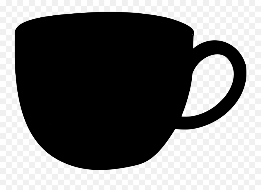 Svg Cute Coffee Emoticon Emotion - Tea Cup Silhouette Png Emoji,Coffee Cup Emoji