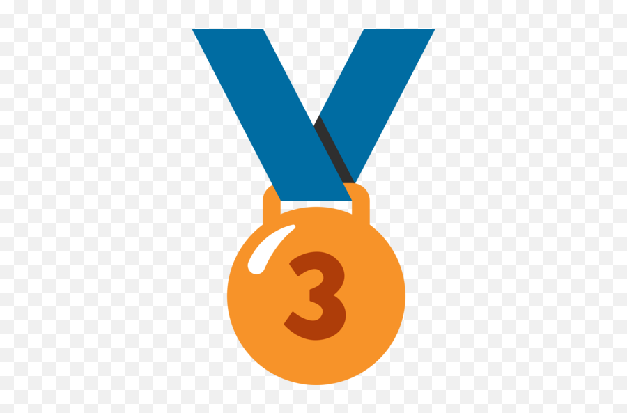 3rd Place Medal Emoji - Medalla De Oro Emoji,Bronze Emoji
