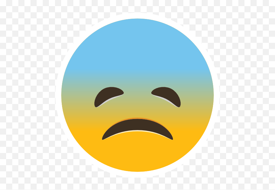 Phone Emoji Sticker Sad - Smiley,Sad Emoji
