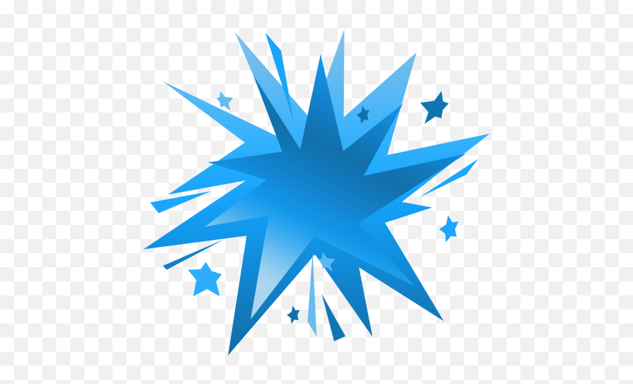 Fireworks Blue Icon - Background Blue Explosion Transparent Emoji,Emoji Fireworks