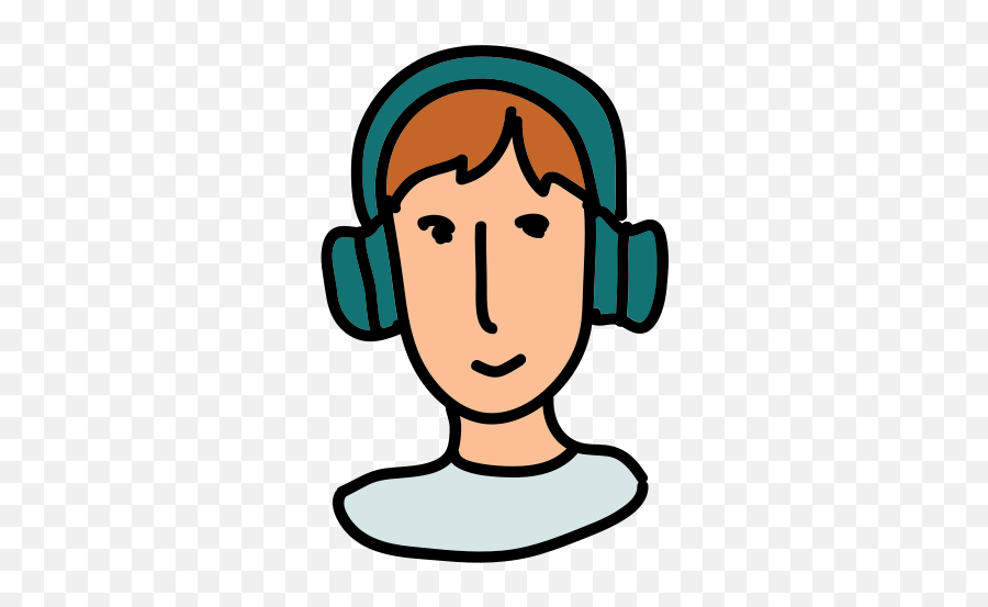 Man In Headphones Icon - Free Download Png And Vector Man With Headphones Png Emoji,Headphone Emoji