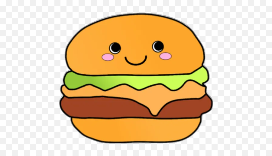 Comida Cute Stickers For Whatsapp - Hamburger Picsart Emoji,Google Cheeseburger Emoji