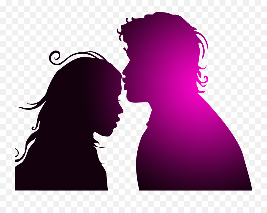 Silhouette Kiss Significant Other Love Man - Kissing Couple Kiss Love Transparent Background Emoji,Kissing Emojis