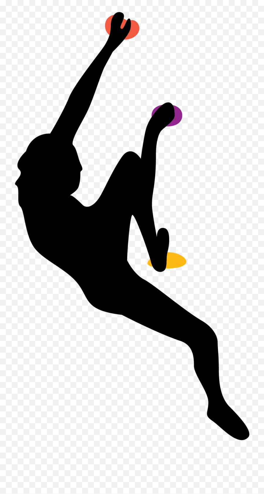 Transparent Rock Climbing Clipart - Person Climbing Silhouette Png Emoji,Rock Climbing Emoji