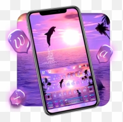 Sunset Sea Dolphin Keyboard Theme u2013 Google Playu0027 - Smartphone Emoji