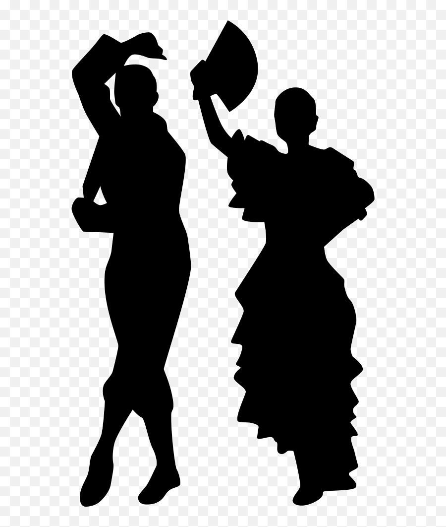 Flamenco Dance Silhouette Female - Silhouette Png Download Flamenco Dancer Flamenco Transparent Emoji,Flamenco Emoji