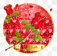 Theme Red Rose Sparkling Keyboard u2013 Apps on Google Play - Clip Art Emoji