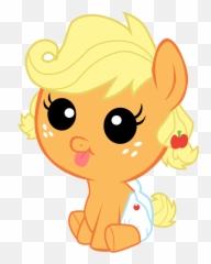 Try To Post A Cuter Picture Of Applejack Than The One Above - Draw Mlp Baby Applejack Emoji,Bakugou Emoji