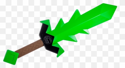 Captainsparklez Slime Sword Clipart - Espada Juguetes De Minecraft Emoji,Lucille Bat Emoji