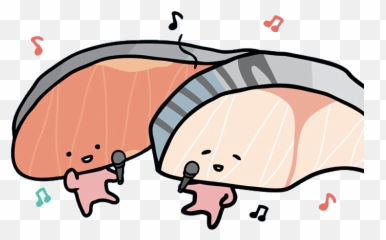 Kirimichan Kirimi Salmon Sticker - Cartoon Emoji,Emoji Karaoke