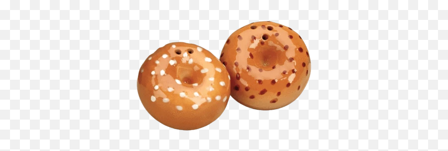 Bagel Salt U0026 Pepper Shakers - Polka Dot Emoji,Rosh Hashanah Emoji