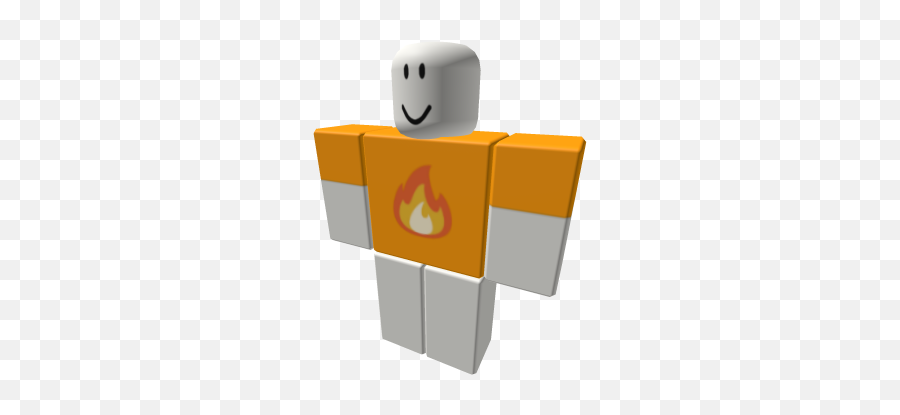Fire Emoji Pairs With Marshmallow Head - Roblox Fictional Character,Fire Emoji Png