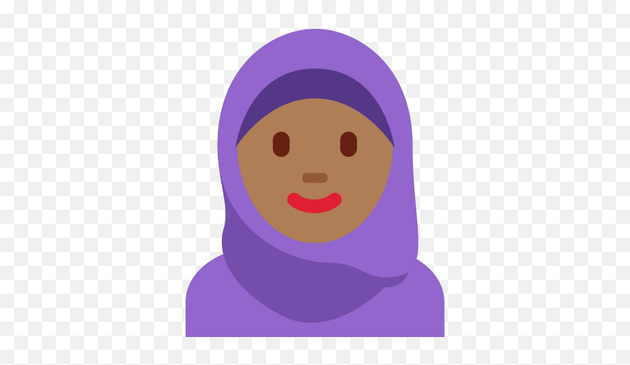 Woman With Headscarf Medium - Dark Skin Tone Emoji Religious Veil,Scarf Emoji