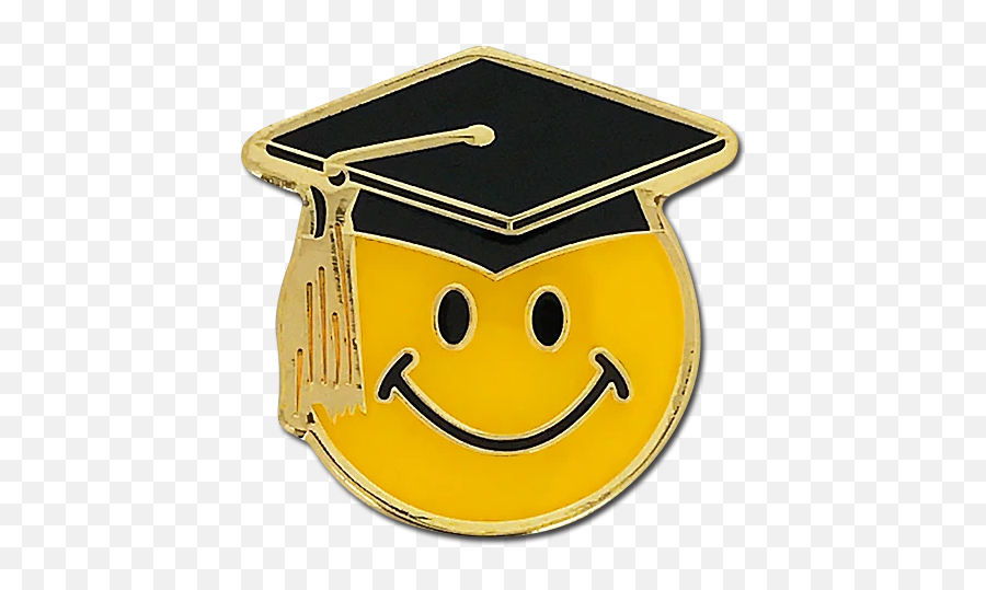 Smiley Scholar Badge - Scholar Badge Emoji,Graduation Emoticon