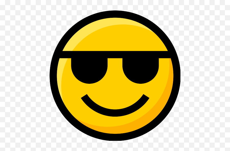 Sunglasses Vector Svg Icon - Smiley Mit Sonnenbrille Icon Emoji,Shades Emoticon