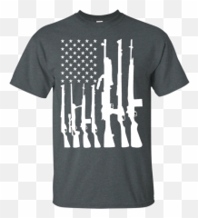 Mens Never Disarm Rifle American Flag - Mens Gun Rights Shirt Emoji,Flag And Rocket Emoji
