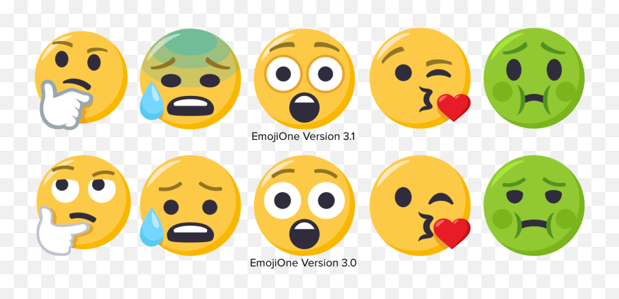 Smileys Feature Updated Eyes - Emoji One By One,Emoji Styles