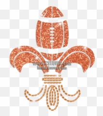 A Football Lifted - Football Fleur De Lis Emoji,Fleur De Lis Emoji