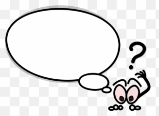 Puzzled Speech Bubble Vector Clip Art - Emoji